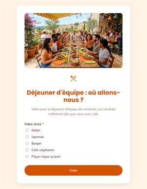 Déjeuner d'équipe : où allons-nous ?